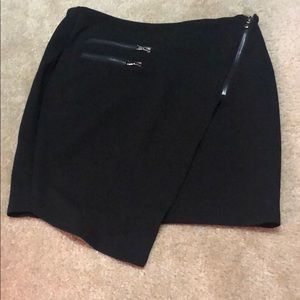 Asymmetrical mini skirt